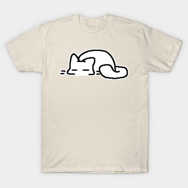 snoozy kitty T-Shirt by Kippicat